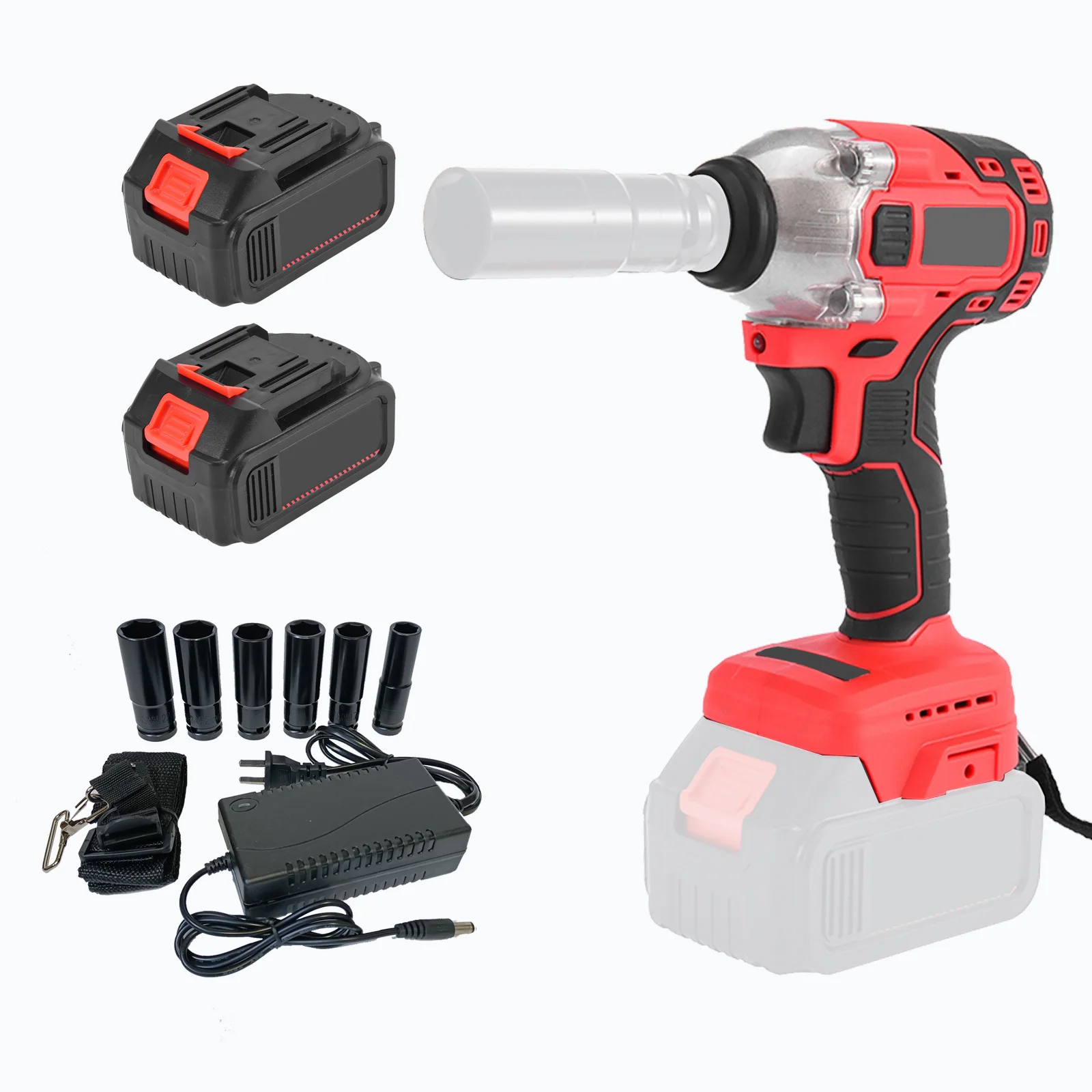 

21V 15000mah Brushless Electric Impact Wrench Rechargeable 520N.M Torque 1/2 inch Wrench Power Tools for Makita Battery