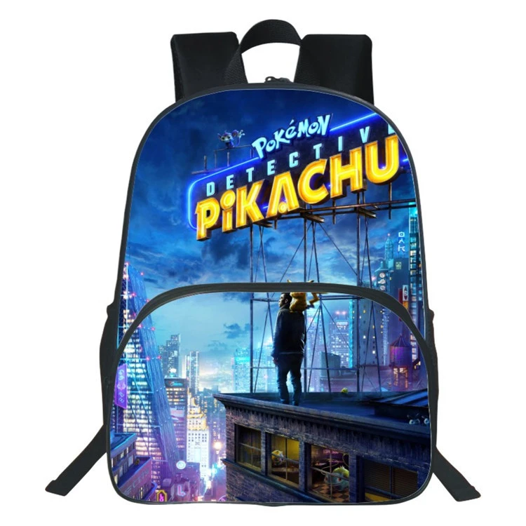 15 Рюкзак Sac A Dos Mochila Pokemon аниме 3D печать Милый Пикачу холст рюкзак школьные сумки для студентов книжная сумка двойная молния - Цвет: 15