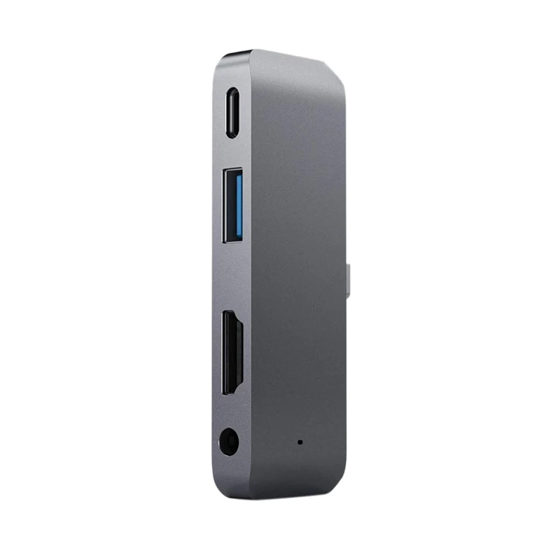 

Type-C Hub Adapter Mobile Pro Usb-C/Pd Charging/4K Hdmi/Usb 3.0/3.5Mm Headphone Jack-Compatible with 2018 Ipad Pro