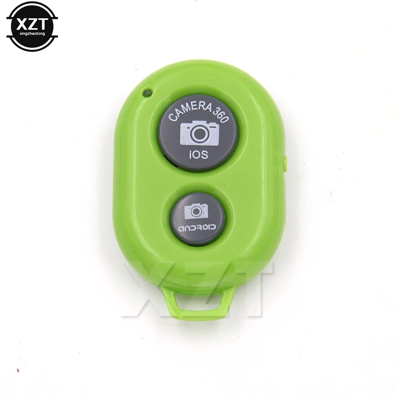 Bluetooth беспроводной пульт дистанционного спуска затвора камера телефон монопод палка для селфи с затвором Автоспуск Таймер Пульт дистанционного управления для IOS Android - Цвет: Зеленый