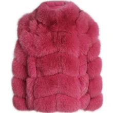 Женская куртка из натурального меха, Женская куртка из натурального меха, качественное пальто из лисьего меха