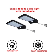 2/4pcs 48 LED Solar Light Wall Lamp For Outdoor Yard Garden Lamps PIR Motion Sensor LED Lights Waterproof Security Yard LED Ligh 2/4pcs 48 LED Solar Light Wall Lamp For Outdoor Yard Garden Lamps PIR Motion Sensor LED Lights Waterproof Security Yard LED Ligh