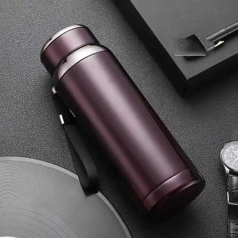 purple 600/800 мл Oneisall термос бутылка Термокружка кофейная кружка вакуумные фляжки-термосы бутылка изолированные Чай вакуумные чашки офисные кружки - Цвет: purple