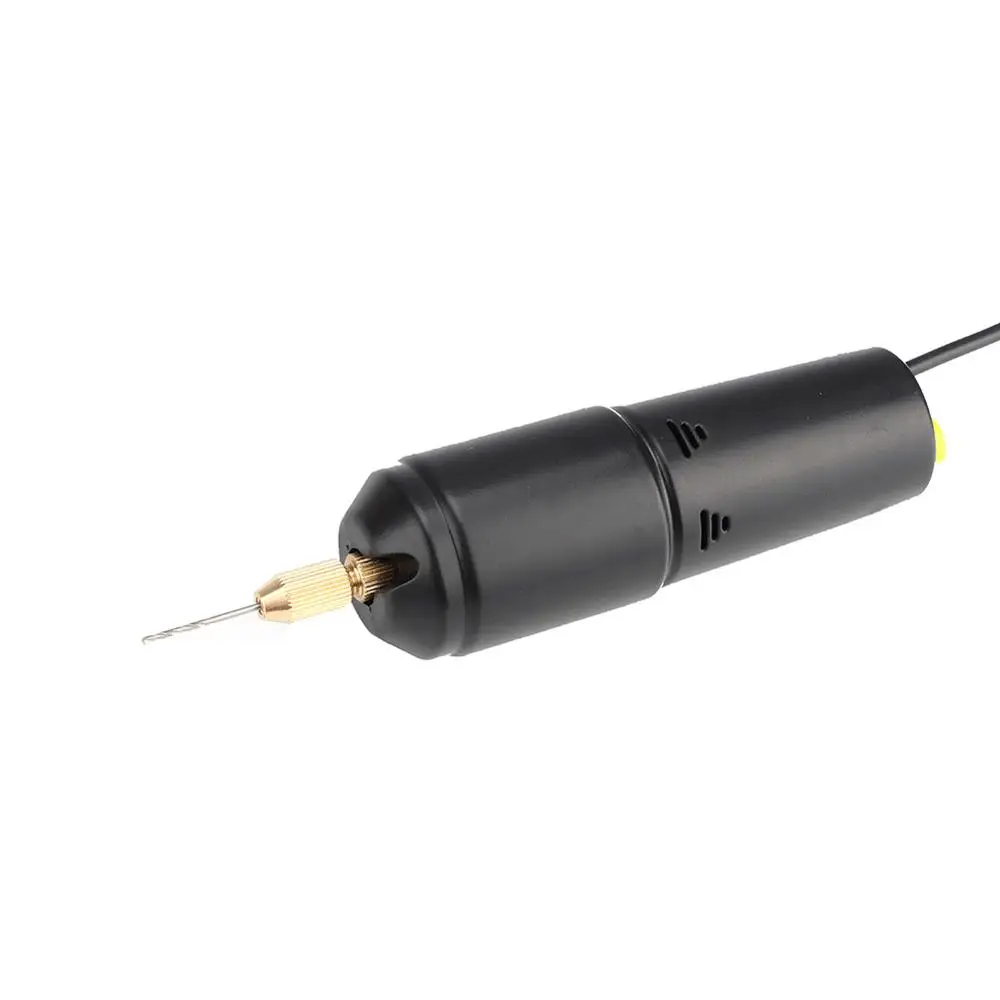 Portable Small Electric Drills Handheld Micro USB Drill with 3pc Bits DC 5V New