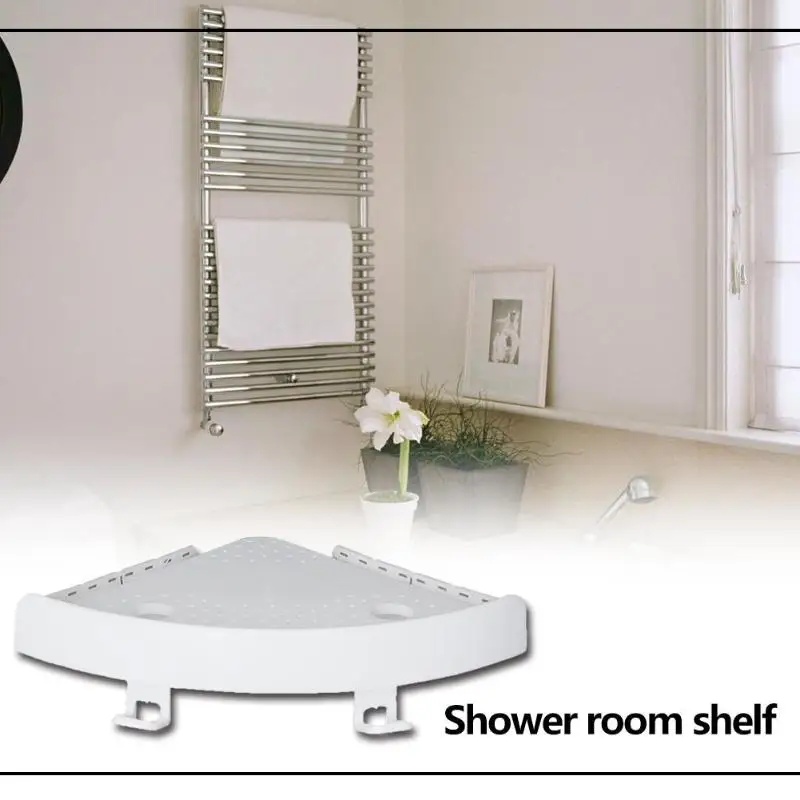Bathroom Corner Triangle Wall Mounted Cosmetic Holder Shelves Shelf Rack Durable Shower Basket Fashion Organizer Supplies
