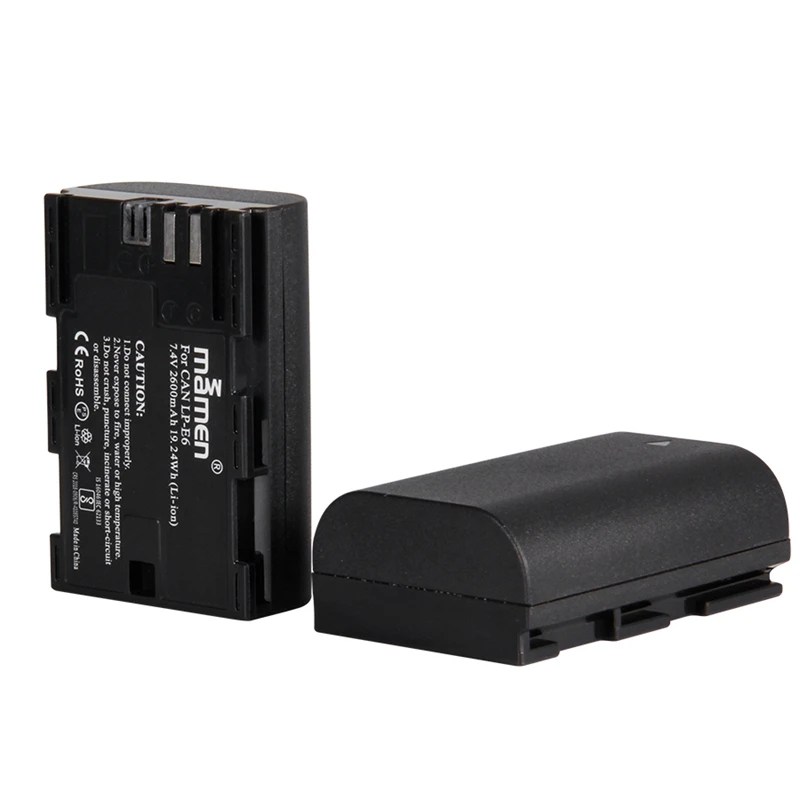 Mamen 2600MAh LP E6 LPE6 батарея для цифровой камеры + USB lcd двойное зарядное устройство Canon