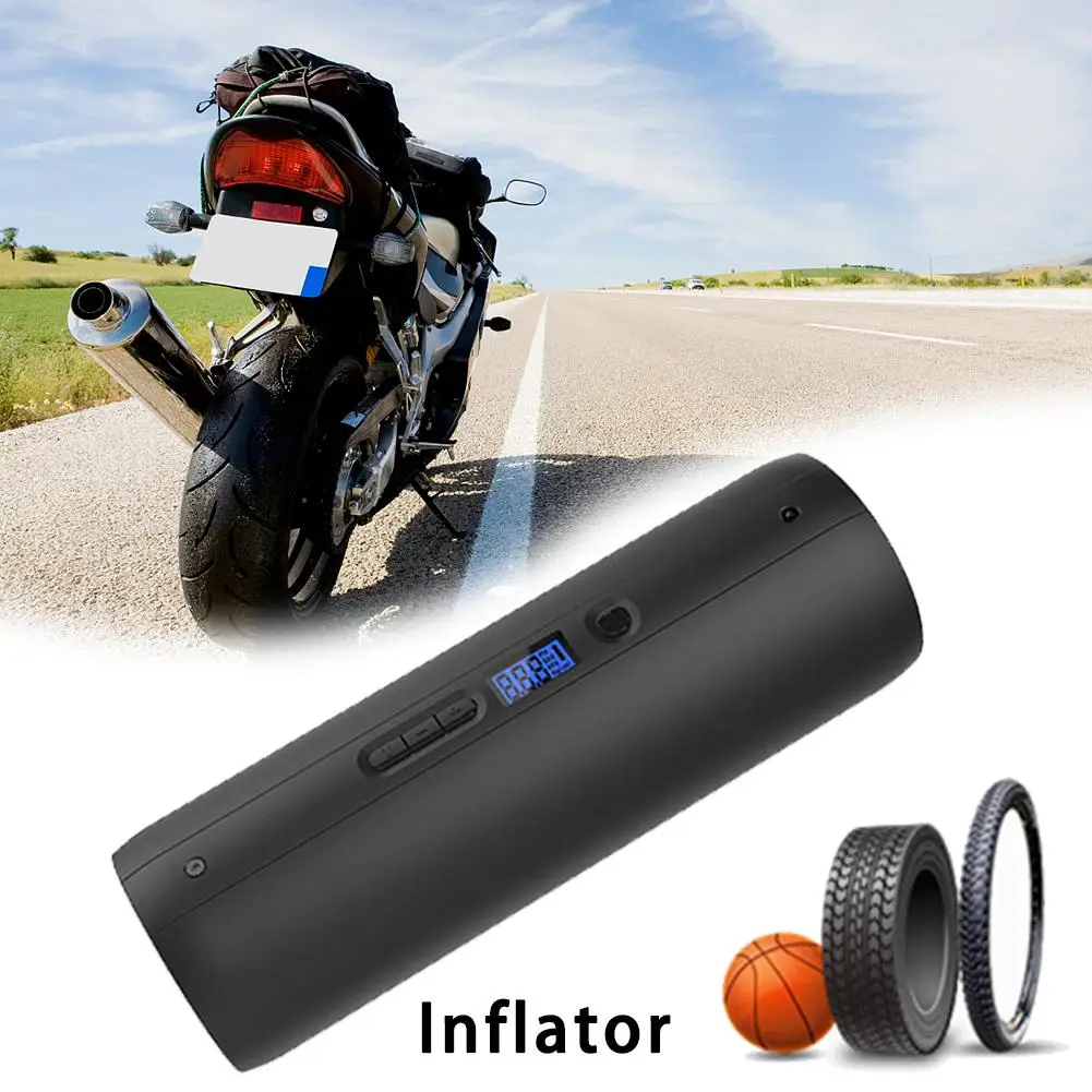 

Mini Portable Automatic Multi-function Inflator Electric Hand held Bicycle Pump Pump for Cars Balls inflating