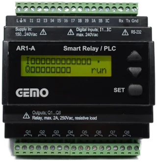 AR1 Gemo смарт реле/PLC A РЕЙКУ программируемый с лестницей (предпочтительно AR2 для