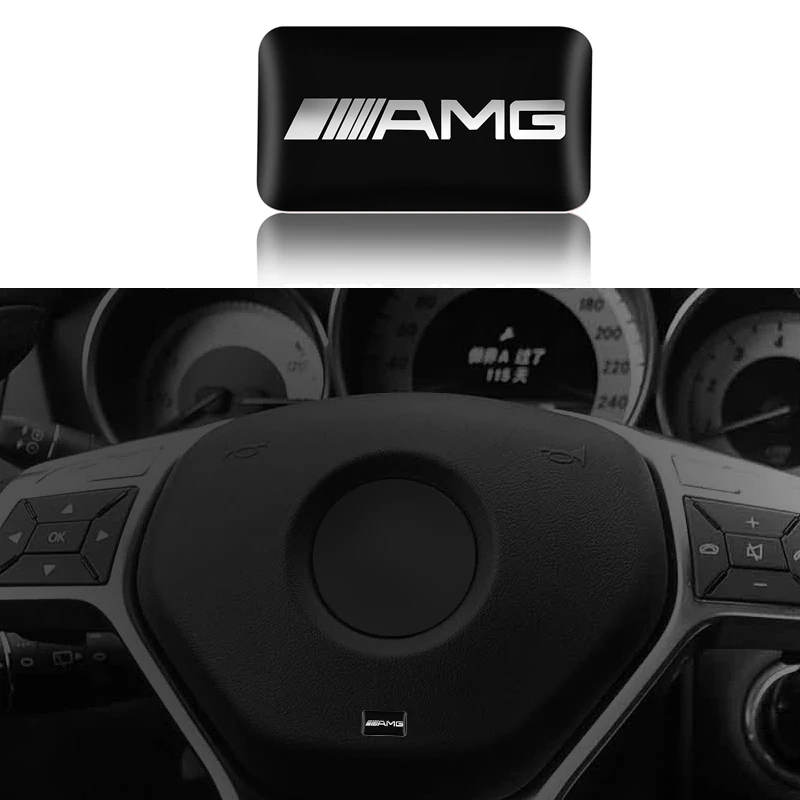 

Car steering wheel sticker Car Interior Epoxy sticker For Mercedes-Benzs AMG GLC GLE E CLA GLA W205 W211 W213 Car Accessories