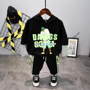 

2PCS Boys Outfits Baby Boy Clothes For Kids Clothing Toddler Casual Pants Sports Suit Children Kid Suits Sport Hoodies