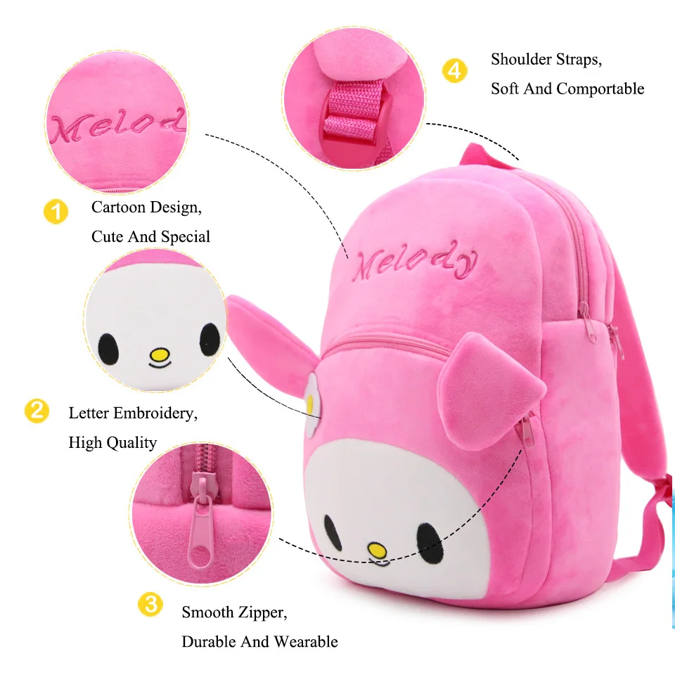 Розовый большой размер hello kitty сумка My Melody Sac A Dos Enfant для девочек Hello Kitti игрушки