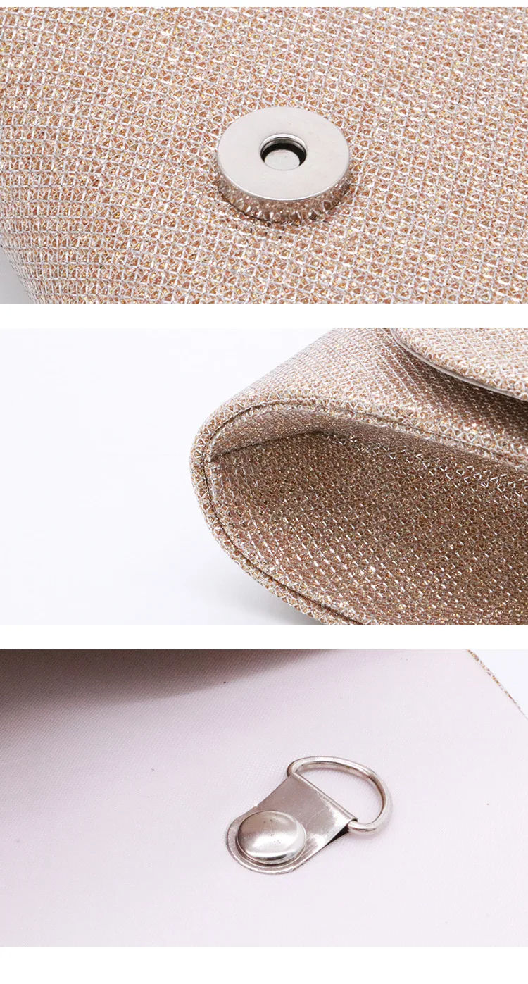 Women Female Clutch Wallet Party Bag Envelope Bridal Wedding Everning Handbags Lustrous Party Handbag Shiny Shoulder Bags