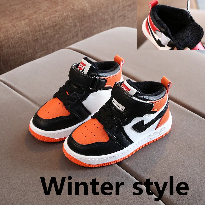 Winter style Высокое качество от 1 до 3 лет детская спортивная обувь для мальчиков и девочек кроссовки на открытом воздухе модная повседневная обувь для новорожденного - Цвет: Winter style