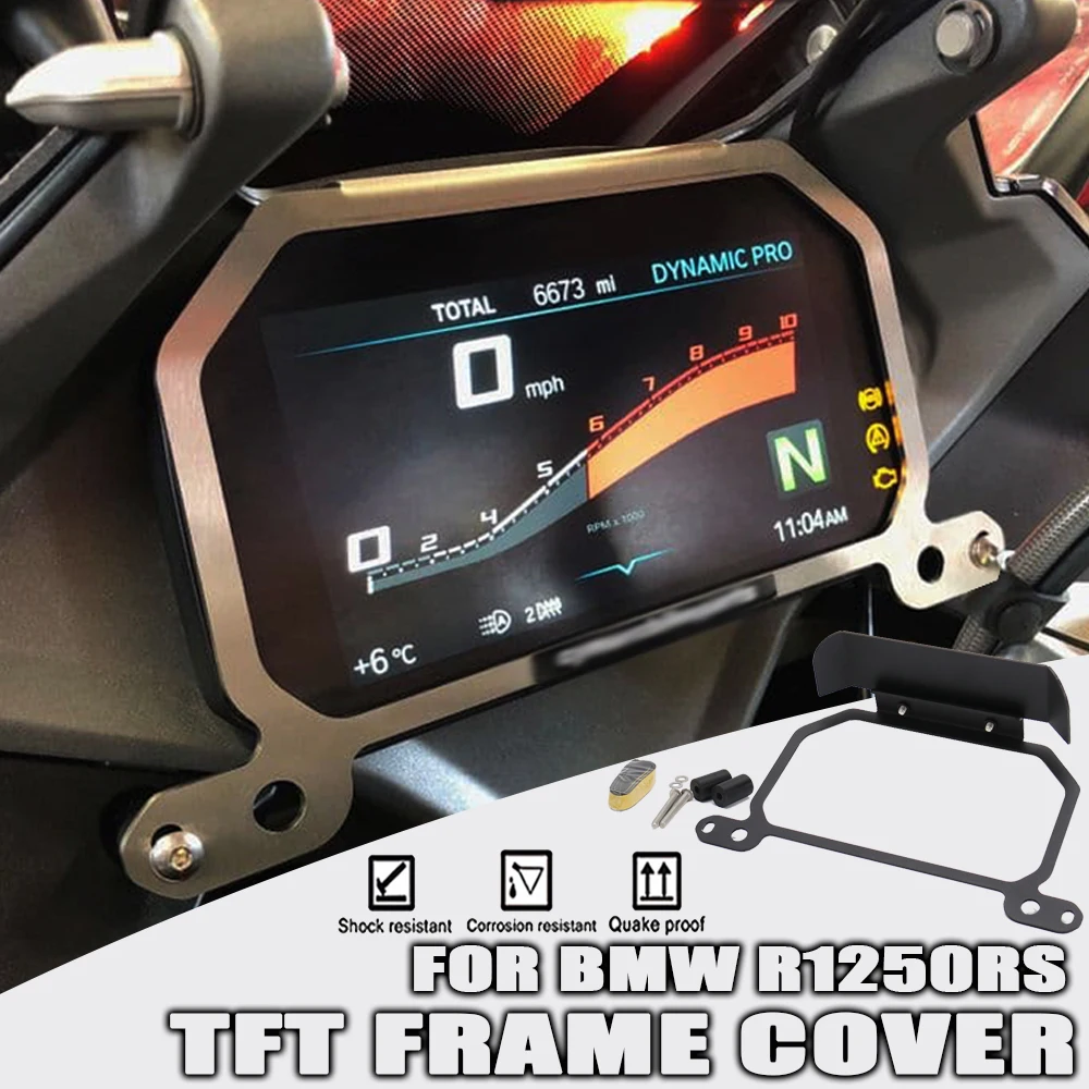 

For BMW R 1250 RS R1250RS New Motorcycle Accessories TFT Screen Anti Theft Brace Meter Frame Cover Protector Protection Visor