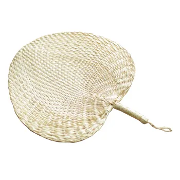 

Cool Baby Mosquito Repellent Fan Summer Manual Straw Hand Fans Palm Leaf