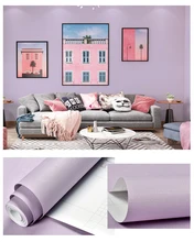 Solid Colour Wall Stickers Home Decors Modern PVC Waterproof Self-Adhesive Macaron Wallpapers Kitchen Wardrobes Wall Decoration