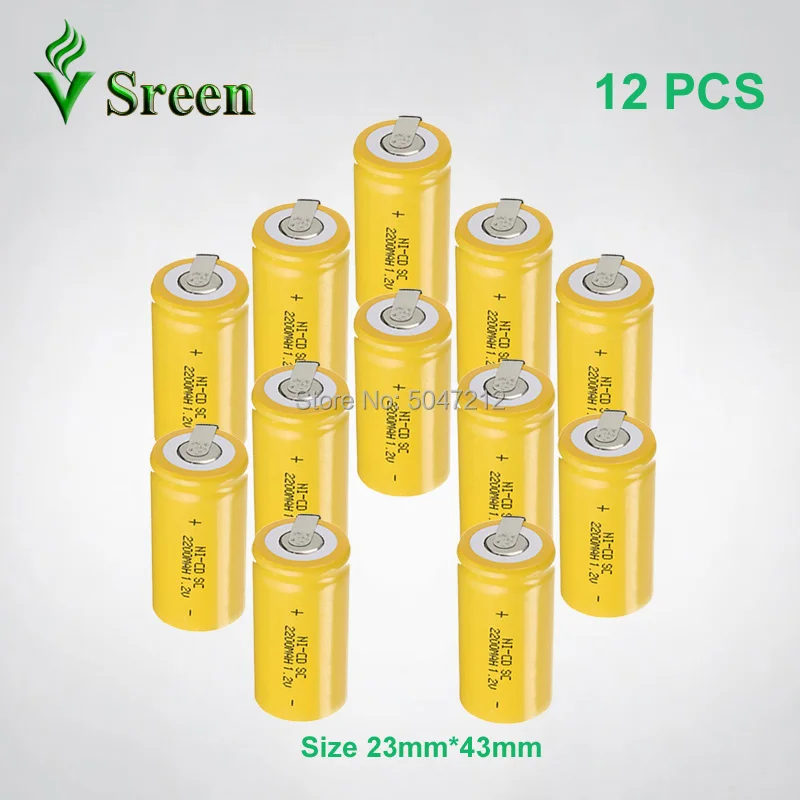 SC 2200mAh 1 2 V с никелевым листом аккумуляторная батарея DIY to Subc электронный