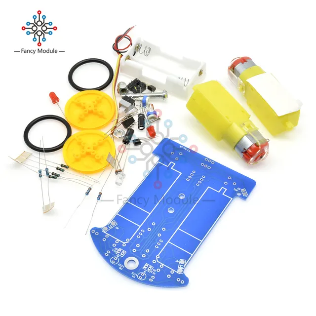 Smart Robot Car Kits Intelligent Tracking Line Car Photosensitive Robot DIY  Kit - SriTu Hobby