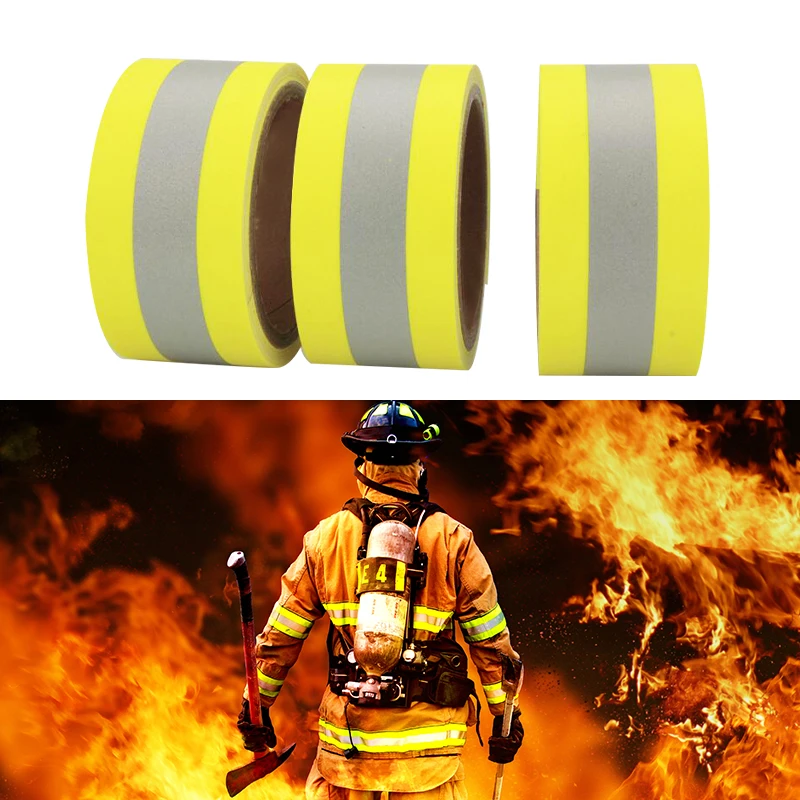 Roadstar 100% Cotton Reflective Flame Retardant Fabric Sewing on Fireproof Safety Clothing Warning Tape warning stickers warning decal