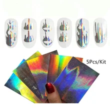 Kit de décalcomanies d'ongle de flamme Laser CHIVENIDO thème de noël ensemble d'autocollants d'ongle de flamme pour l'art de flammes d'ongle(China)