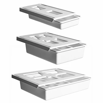 

Punch-free Bottom Storage Box Drawer Type Cosmetic Storage Box Hidden Box Under The Table Office Home Stationery Storage Box