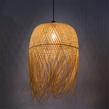 

Chinese Classical Bamboo Pendant Lights Retro LOFT Led Hanging Lamps Living Room Restaurant Decorative Hanglamp Light Fixture