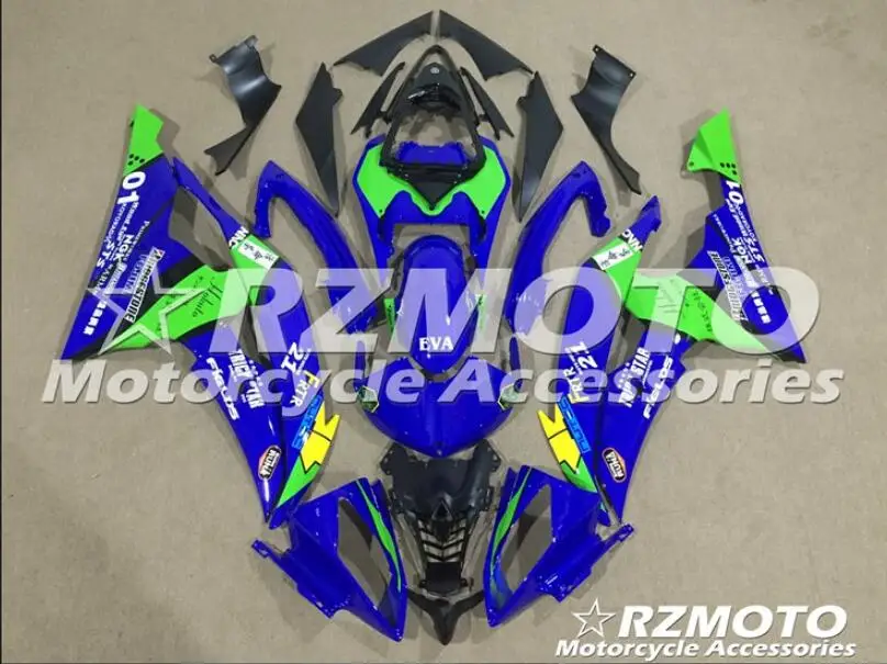 4Gifts New ABS Injection Mold motorcycle Fairings Fit For YAMAHA YZF-R6-600 2008- 08-16 Bodywork Set Custom blue green