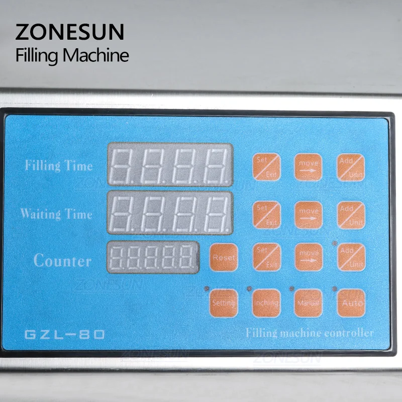 ZONESUN Электрический насос с цифровым управлением, разливочная машина для жидкости 3-4000 мл, для флаконов, флаконов, наполнителя воды для отжима сока и масла с 6 головками