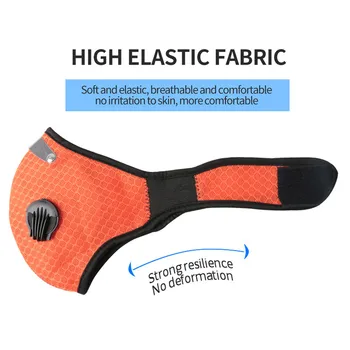 

Breathable Cycling Face Mask Sport Face Mask With Activated Carbon PM 2.5 Anti-pollution Running Cycling Facial Care Mask