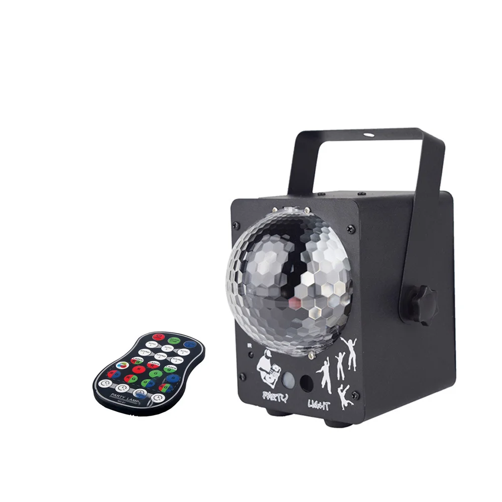 Светодиодный диско-лазерный светильник RGB проектор вечерние светильник s 60 узоров DJ магический шар лазерные вечерние праздничные рождественские сценический светильник ing Effect - Цвет: black