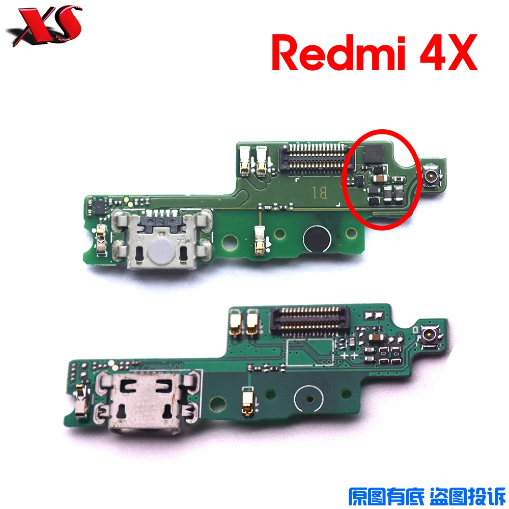 Новинка 100% оригинальная USB плата для Xiaomi Redmi 4X док разъем Micro Usb зарядная и