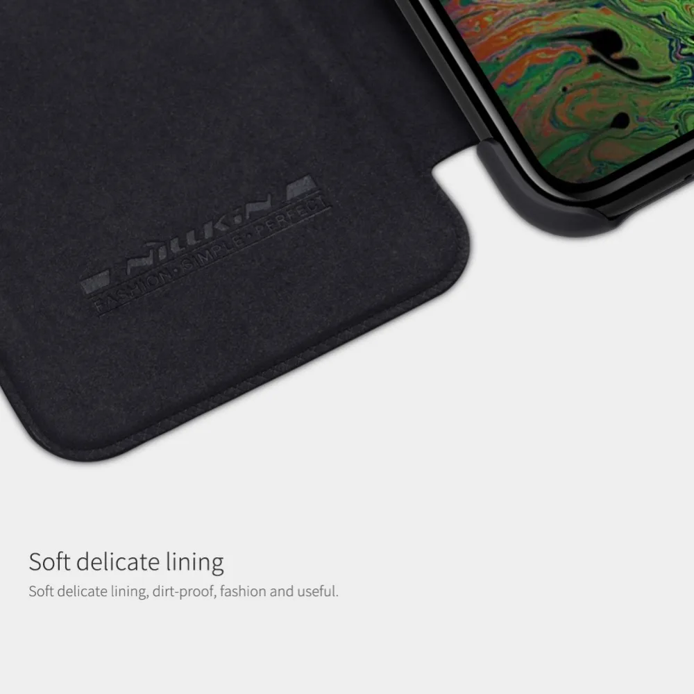 10 шт./лот NILLKIN Qin серии Бумажник Флип кожаный чехол для iphone 11 pro 5,8 дюймов из натуральной кожи флип чехол