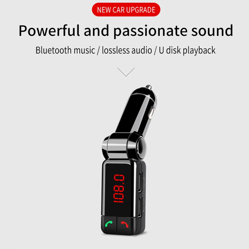 Автомобильная зарядка MP3-плеер BC06B Авто Bluetooth fm-передатчик Hands-free автомобильный Bluetooth двойной USB автомобильный музыкальный плеер