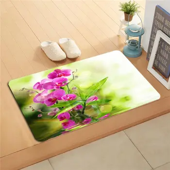 

KU-50Sf Custom flowers orchid flowers Doormat Home Decor Door mat Floor Mat Bath Mats foot pad U-F718!!Px-50Suy