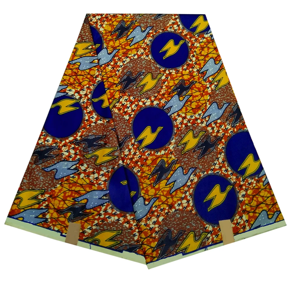 

African Gothic Print DIY Fabric Ankara African Peace Dove Pattern Print Fabric wax