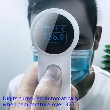 

In Stock Electronic Thermometer Infrared Ear Forehead Digital Thermometer with Fever Alarm for Baby Child Adult #4O
