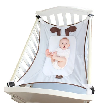 

Infant Baby Hammock Newborn Kid Sleeping travel Bed Safe Detachable Baby Cot Crib Swing Elastic Hammock Adjustable Net Portable