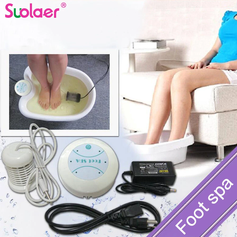 1Set Detox Machine Ion Cleanse Ionic Detox Foot Bath Aqua Cell Spa