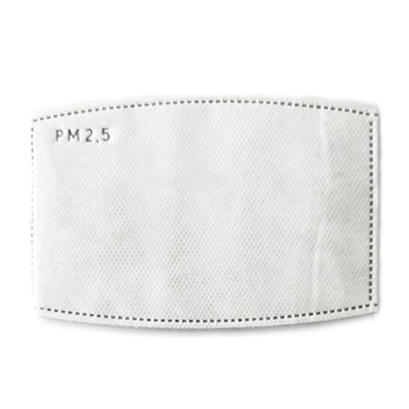 

20pcs 5 Layers Activated Carbon Filter Efficient Filtration PM2.5 Anti Haze Mouth Masks Replaceable Filters For Mouth-muffle