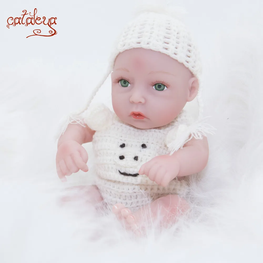 11 дюймов кукла Bebes Reborn Girl полностью силиконовая виниловая Кукла reborn baby куклы Реалистичная принцесса детская игрушка для детского дня подарки
