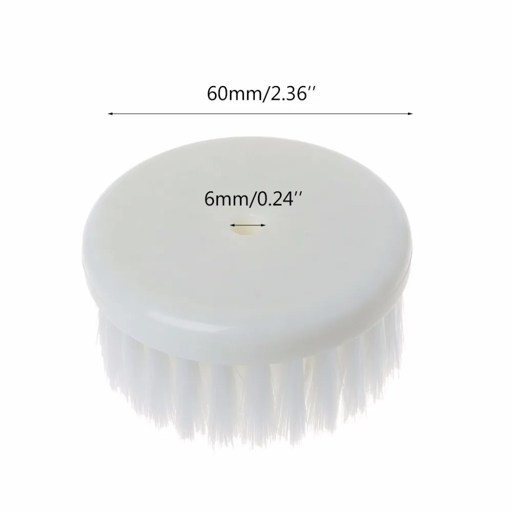 60 мм белый Nanowire+ пластиковый мягкий сверлильный щеточный наконечник для чистки ковров автомобиля ванной ткани