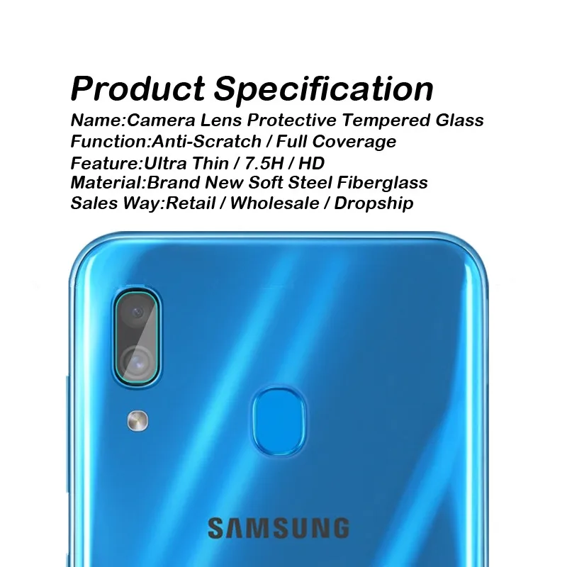 Camera Protective Film for Samsung Galaxy s10 plus s10e m10 m20 m30 a50 a30 a10 Lens Protective Tempered glas