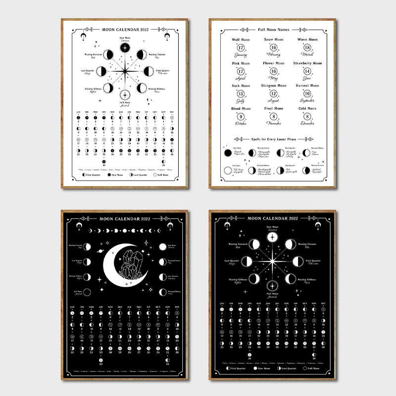Wall Calendar 2022 With Moon Phases