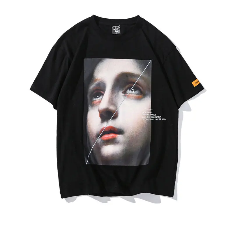 Модная футболка Billie Eilish, мужская летняя новинка,, Ahegao, футболка с коротким рукавом, Мужская Уличная Футболка с принтом Харадзюку
