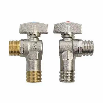 

DN15 Copper Octagonal Valve Home Toilet Bathroom Large Flow General Purpose Nickel Plated Surface High Quality Octagonal Valve