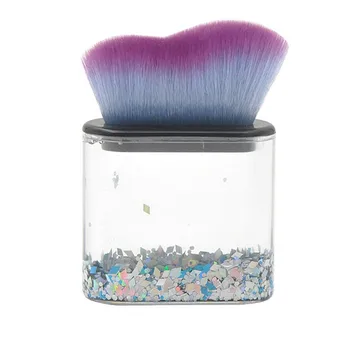

Transparent Crystal Empty Handle Blush Brush Soft Comfortable Blusher Brush With Sequins Glitter 1pc