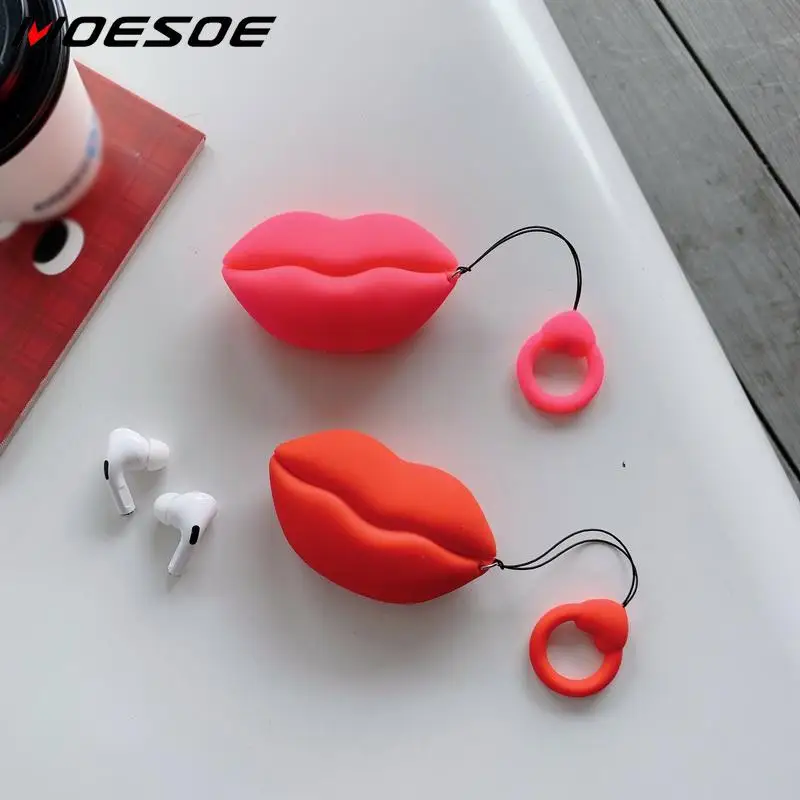 MOESOE для Apple AirPods Pro защита наушников в форме губ силиконовый чехол Чехол |