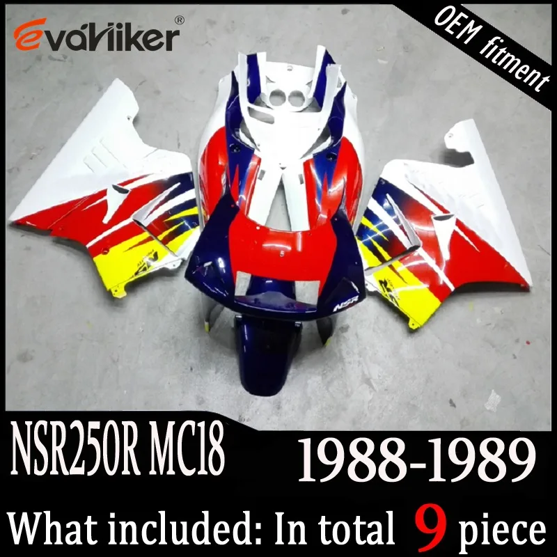 Заказной обтекатель для NSR250R 1988-1989 MC18 88 89 ABS пластиковые мотоциклетные панели красный белый+ подарки