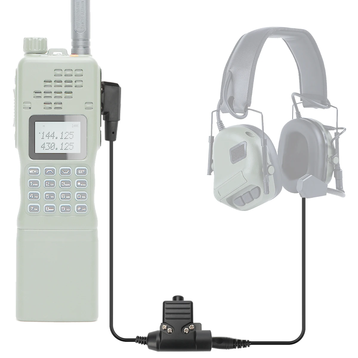 Baofeng страйкбольная тактическая гарнитура U94 PTT с кнопочной кнопкой для UV-5R Plus UV-S9 AN