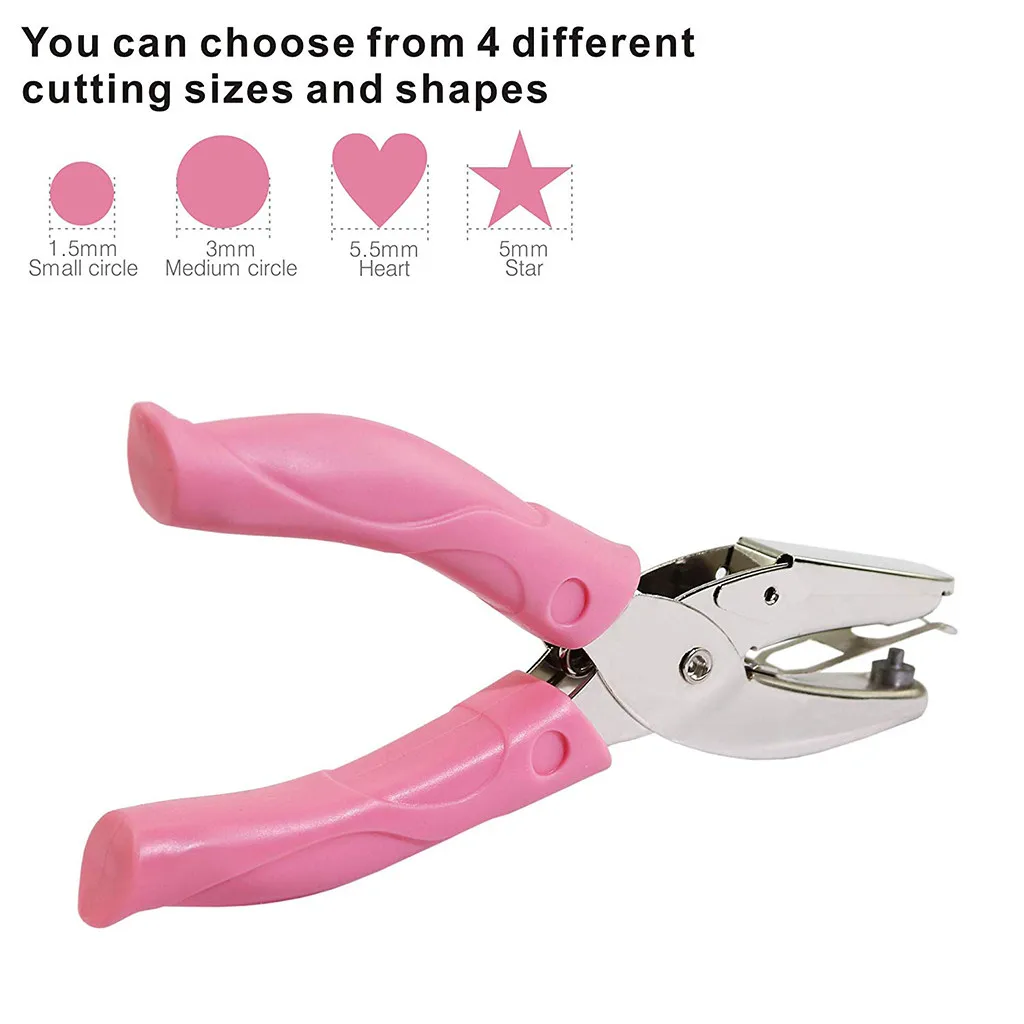 40^4 Shapes Small Mini Miniature Round Metal Single Hand Business Card Puncher | Инструменты